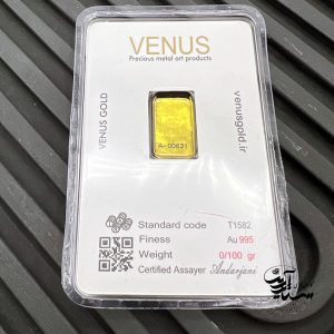 شمش کادویی 100 سوتی 24 عیار ونوس گلد
