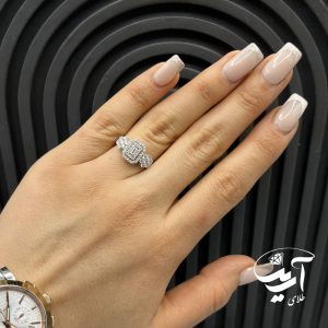 انگشتر نامزدی طلا نگین دار کد AN1213