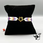 دستبند طلا و میوکی زنانه طرح گل کد 1294