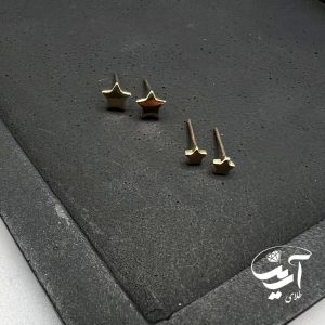 گوشواره میخی طلا