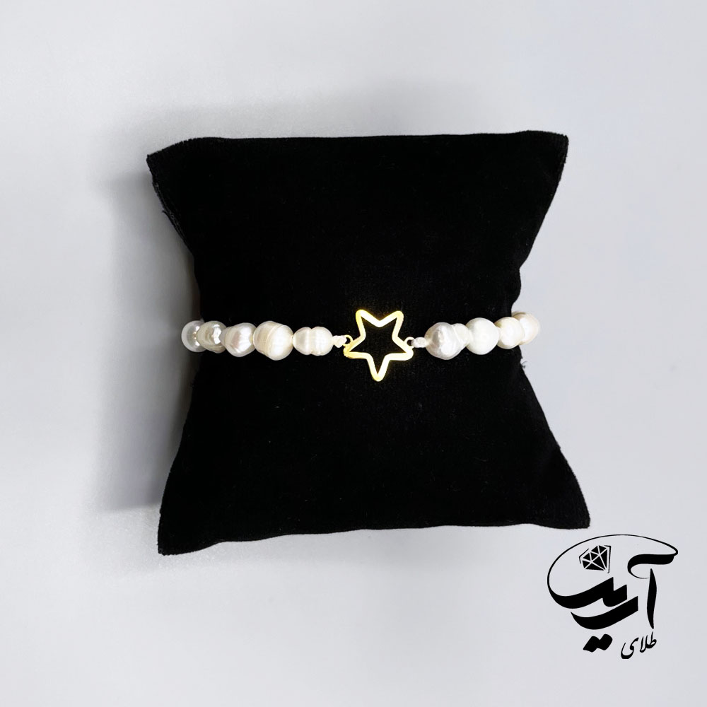 دستبند طلا و مروارید